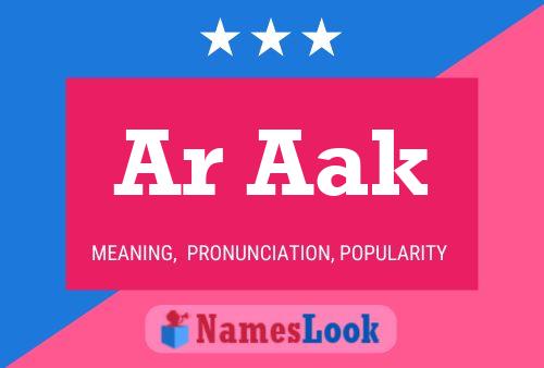 Ar Aak Name Poster