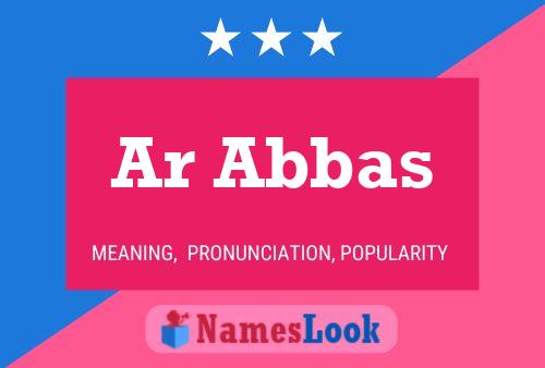 Ar Abbas Name Poster