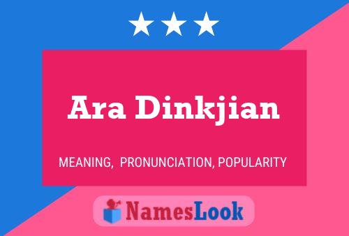 Ara Dinkjian Name Poster