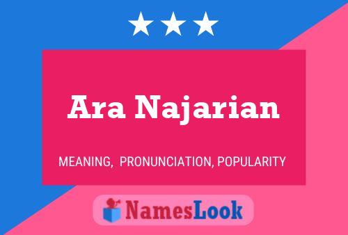 Ara Najarian Name Poster