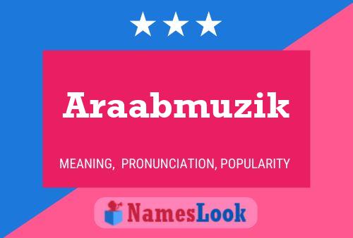 Araabmuzik Name Poster