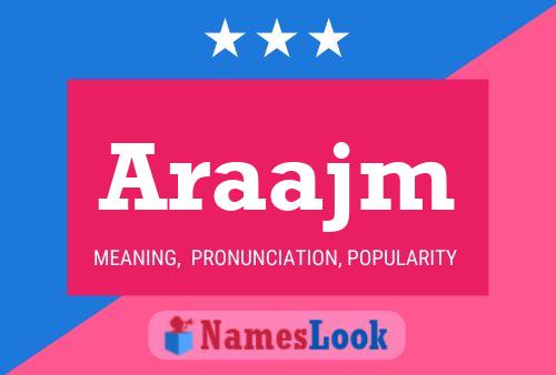 Araajm Name Poster