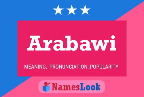 Arabawi Name Poster