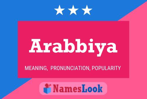 Arabbiya Name Poster