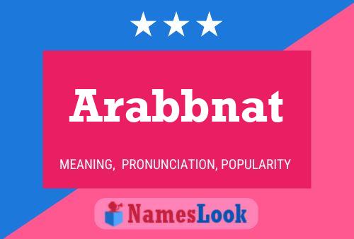 Arabbnat Name Poster