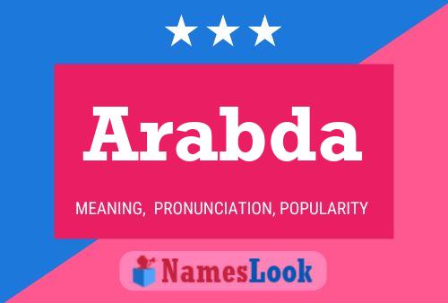 Arabda Name Poster