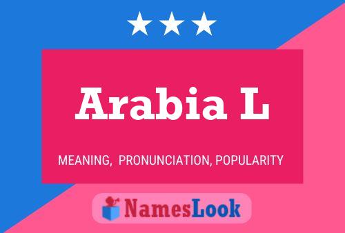 Arabia L Name Poster