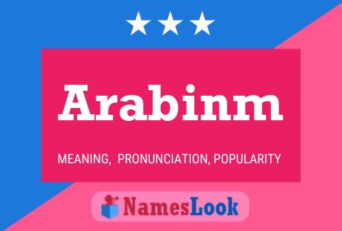 Arabinm Name Poster