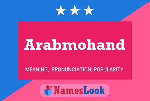 Arabmohand Name Poster