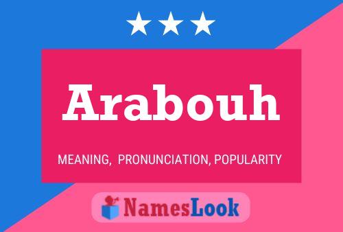 Arabouh Name Poster