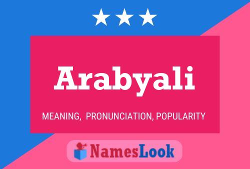 Arabyali Name Poster