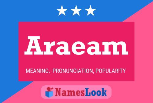 Araeam Name Poster