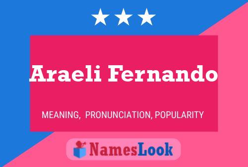 Araeli Fernando Name Poster