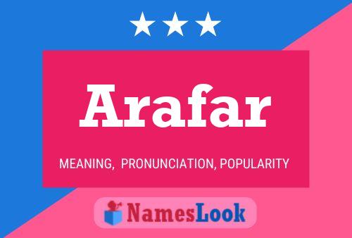 Arafar Name Poster