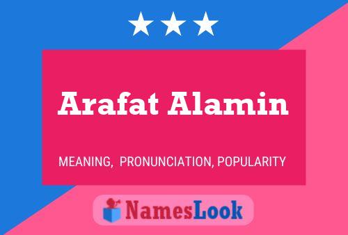 Arafat Alamin Name Poster