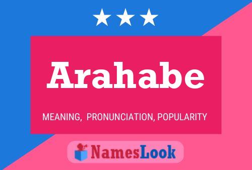 Arahabe Name Poster