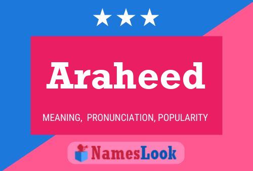 Araheed Name Poster