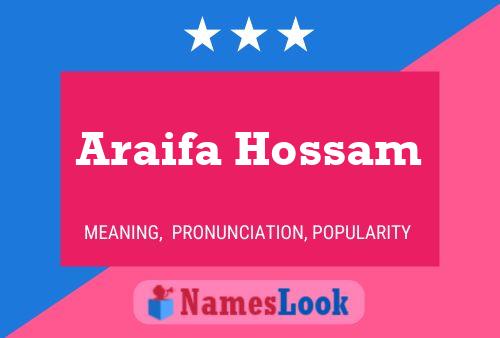 Araifa Hossam Name Poster