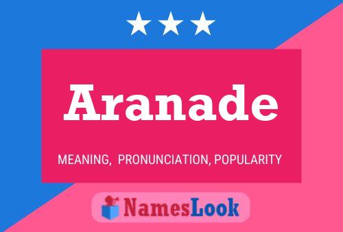 Aranade Name Poster