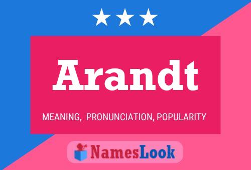 Arandt Name Poster