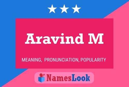 Aravind M Name Poster