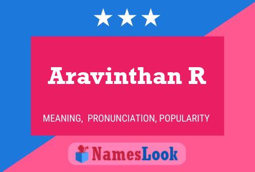 Aravinthan R Name Poster