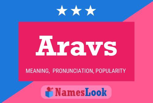 Aravs Name Poster