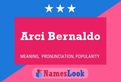 Arci Bernaldo Name Poster