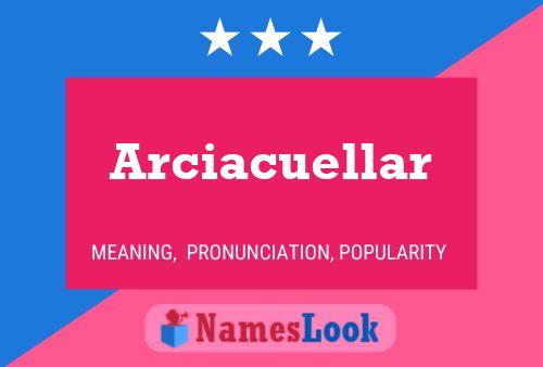 Arciacuellar Name Poster