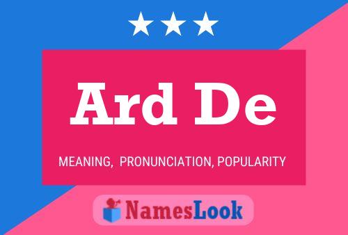 Ard De Name Poster