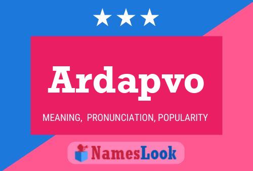 Ardapvo Name Poster