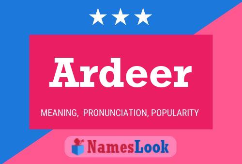 Ardeer Name Poster