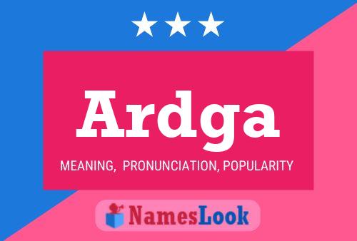 Ardga Name Poster