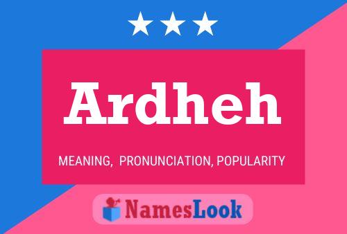 Ardheh Name Poster