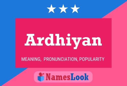 Ardhiyan Name Poster