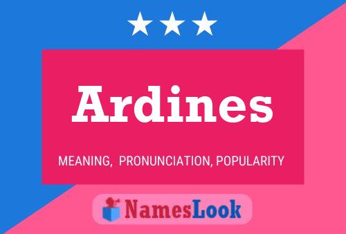 Ardines Name Poster