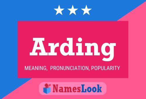 Arding Name Poster