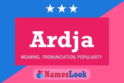 Ardja Name Poster