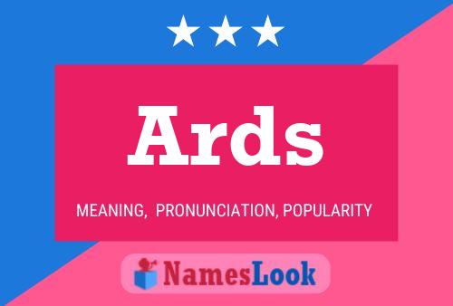 Ards Name Poster