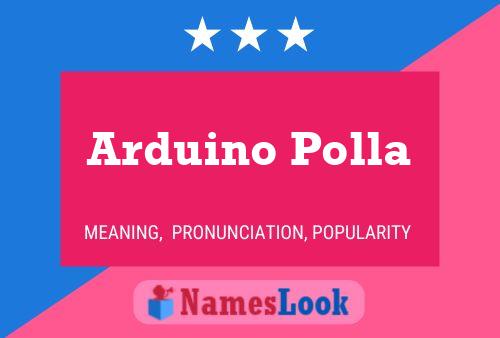 Arduino Polla Name Poster