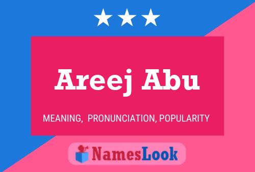 Areej Abu Name Poster