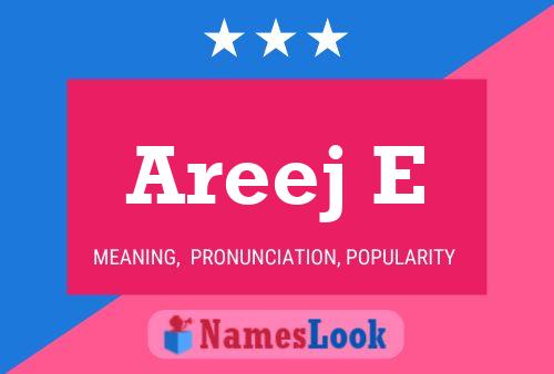 Areej E Name Poster