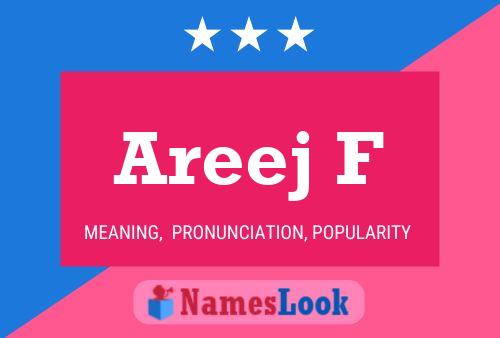 Areej F Name Poster