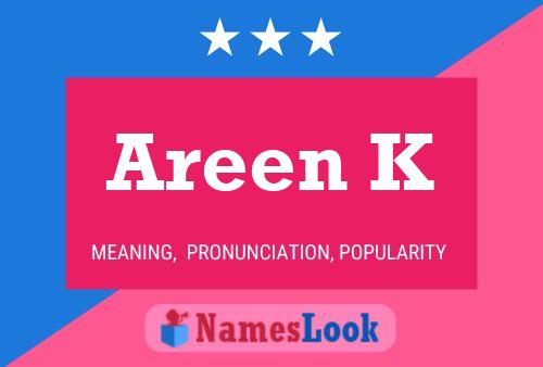 Areen K Name Poster