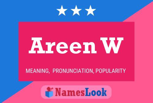 Areen W Name Poster