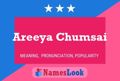 Areeya Chumsai Name Poster