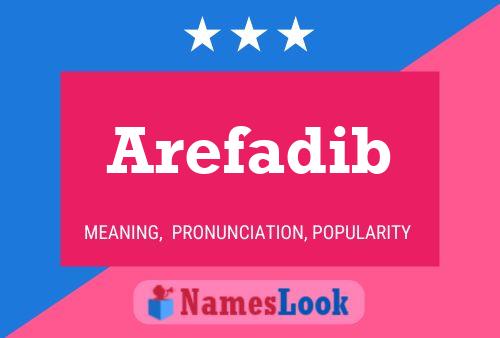 Arefadib Name Poster