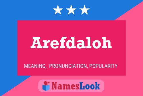 Arefdaloh Name Poster