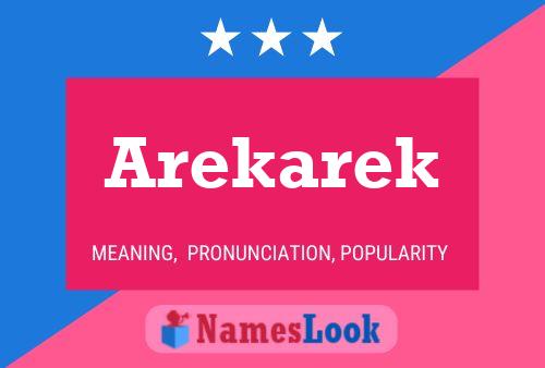 Arekarek Name Poster