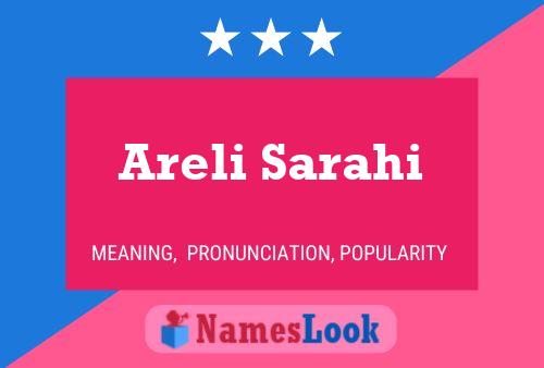 Areli Sarahi Name Poster